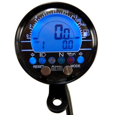 Acewell 2752 Speedometer Computer Aluminum Black