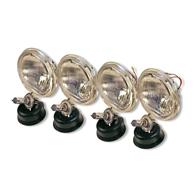 Trad. Style 5006 Sealed Beam Headlight Halogen Kit, 5 3/4" Round