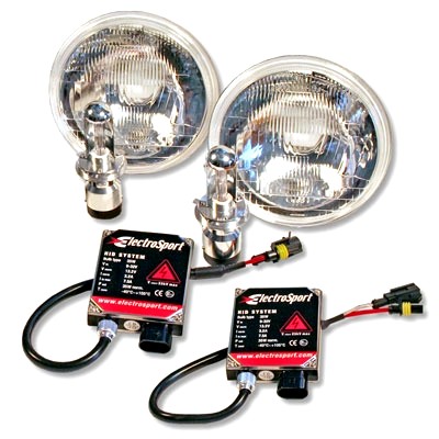 Trad. Style 5006 Sealed Beam Headlight HID Conversion Kit, 5 3/4" Round