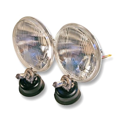 Trad. Style 6024 Sealed Beam Headlight Halogen Kit, 7" Round