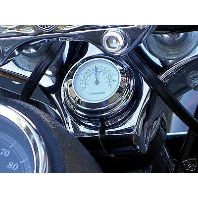 Harley Dyna, Softail, Heritage Stem Nut Mount W/white Therm